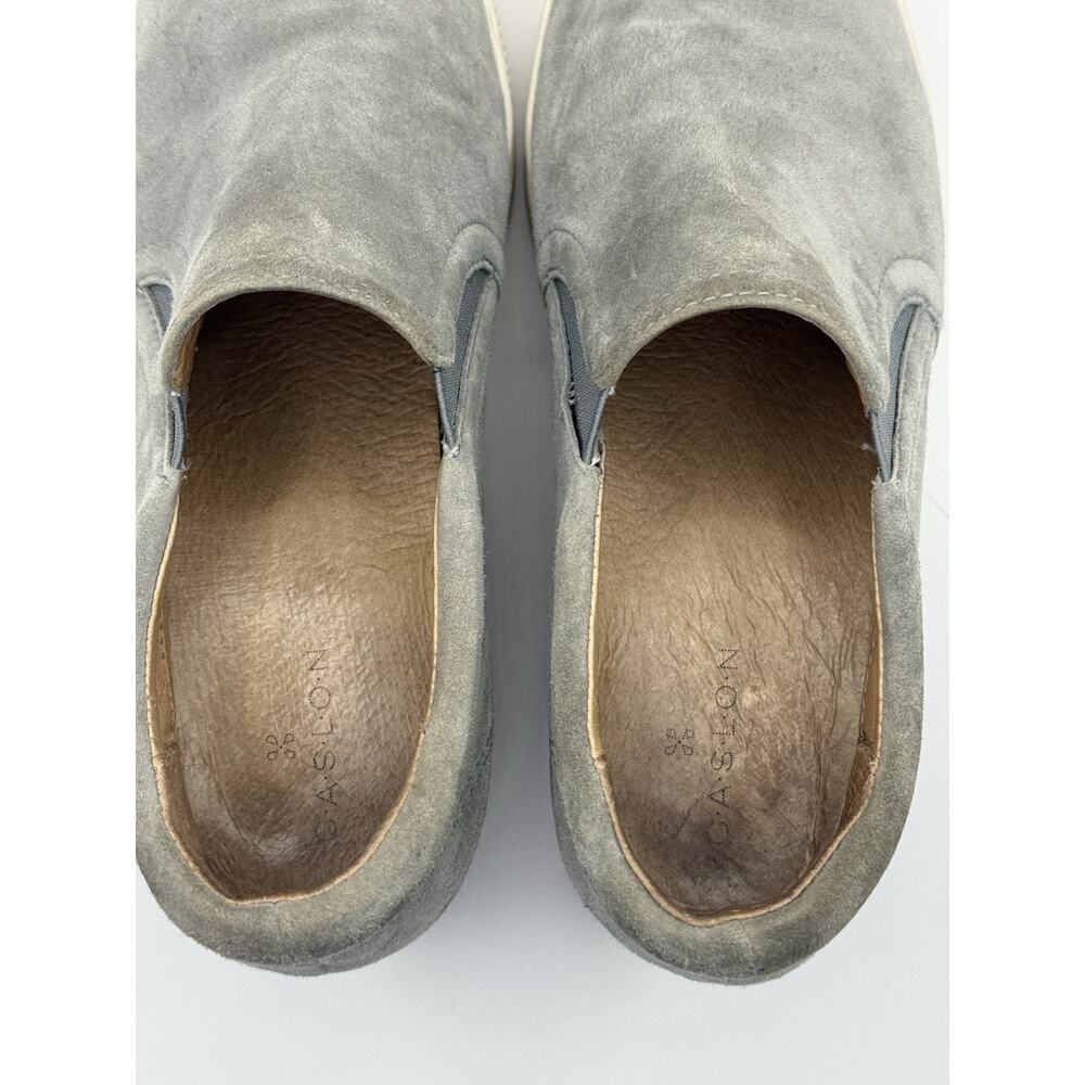 CASLON GRAY SUEDE LEATHER HIDDEN WEDGE LOAFERS WOMEN'S US SIZE 6M HOT #58665 - Picture 5 of 9